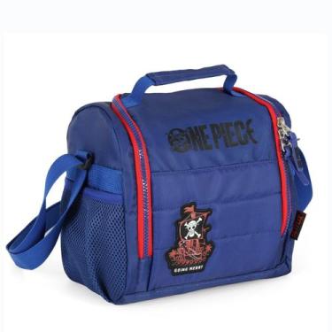 Imagem de Lancheira Térmica Juvenil ONE PIECE Azul Luxcel LA49805OP