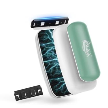 Imagem de AQQA Limpador de vidro magnético para aquário – Limpador de aquário magnético aprimorado com 2 tipos de lâminas, esfregão de vidro de aquário autoflutuante, raspadores de algas para aquários de vidro