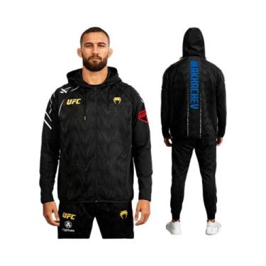 Imagem de Moletom Masculino Oversized Com Zíper Completo Para Noite De Luta MMA,