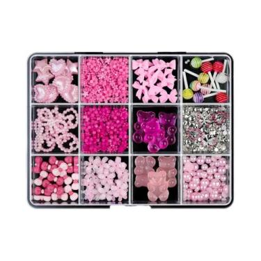 Imagem de Acessórios De Unha Kawaii 3D Com Laços De Fita, Laços De Resina Com 12