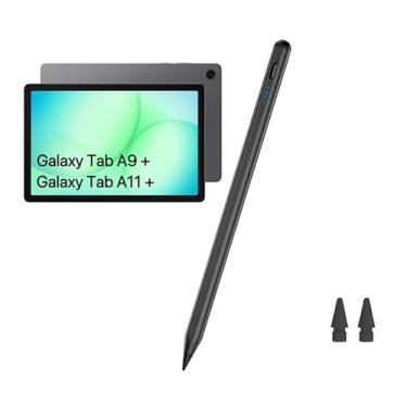 Imagem de Caneta Stylus Tab A11+ para tablet Samsung Galaxy Tab A11/A9/A9 + Plus, carregamento rápido, telas sensíveis ao toque e estilistas de S Pencil (Preto1)