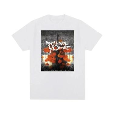 Imagem de Camiseta De Algodão Masculina E Feminina My Chemical Romance Mcr Band,