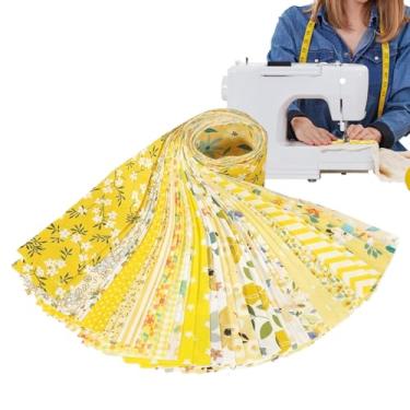 Imagem de Tiras de tecido Jelly Roll para acolchoamento, tiras de algodão pré-cortadas para artesanato | Acessório de costura artesanal para bolsas acolchoadas roupas de boneca, vestidos, capas de almofada