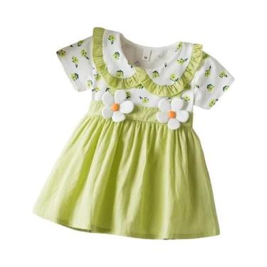 Imagem de Vestido De Verão Com Estampa Floral Para Bebê Menina, Vestido De Praia