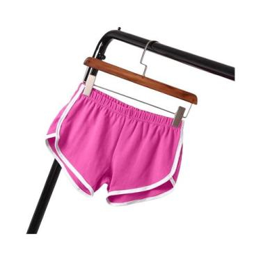 Imagem de Shorts Esportivos Femininos De Verão Em Cores Candy, Cintura Elástica,