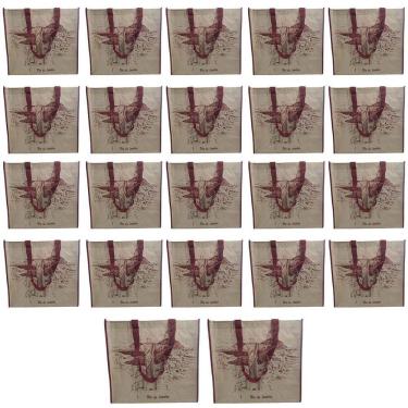 Imagem de Bolsa Ecobag Kit 22 Uni Sacola De Ombro Reutilizavel Compras Mercado Feira Dobravel Portatil