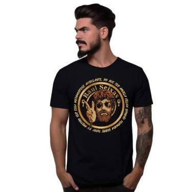 Imagem de Camiseta Preta Raul Seixas Metamorfose Ambulante Bomber Rock, G1