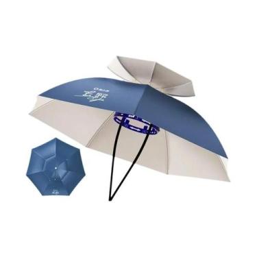 Imagem de Chapéu Guarda-Chuva Portátil Com Proteção UV UPF 50+ Impermeável Para 