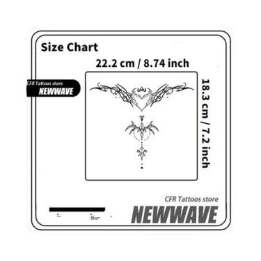 Imagem de Adesivo De Tatuagem Temporária À Prova d'Água Semi-Permanente Sexy Hot