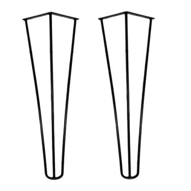 Imagem de Pé Hairpin Leg 30cm Triplo Armario Cama Mesa Moveis 1/4 - Jthome, 2
