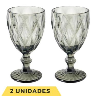 Imagem de 2 Taça Diamante Cinza Metalizado 340ML Bico de Jaca Eventos - PRATICAS