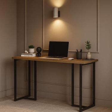 Imagem de Aparador Mali Estilo Industrial Hall de Entrada 1.20m Design Moderno B