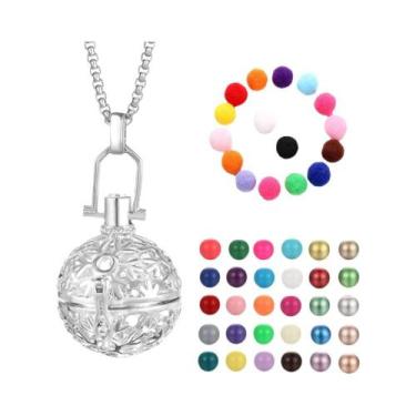 Imagem de Colar Difusor De Óleos Essenciais Para Aromaterapia, Design Gaiola De 