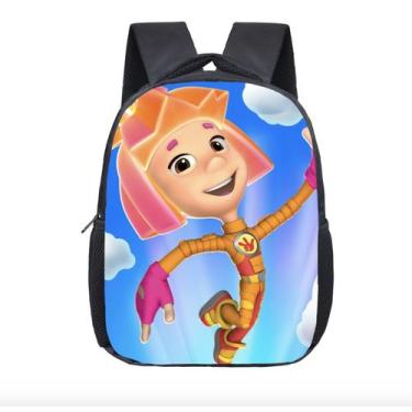 Imagem de Schoolbag Fixies Screw Kindergarten Children Poliéster Preto - yiweisa