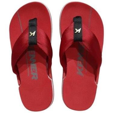 Imagem de Chinelo Kenner Nk6 Vermelho Escarlate Masculino Original-Masculino