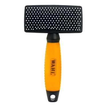 Imagem de Rasqueadeira Grande De Nylon Para Pets Profissional Wahl Laranja