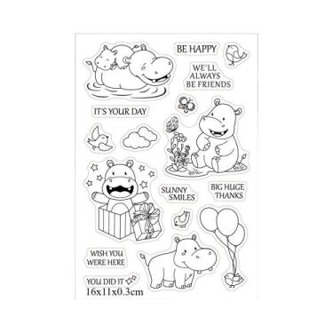 Imagem de Carimbos Transparentes Vintage Para Scrapbooking DIY Com Fundo De Jane