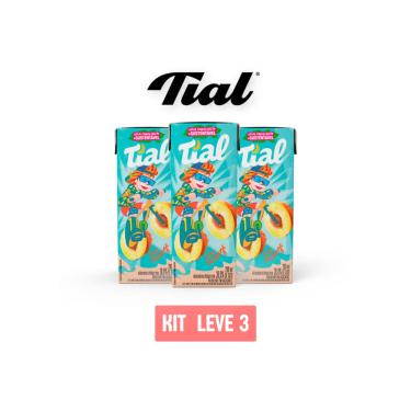 Imagem de Suco Néctar Tial Kids Pessego 200Ml - Kit 3 Unidades