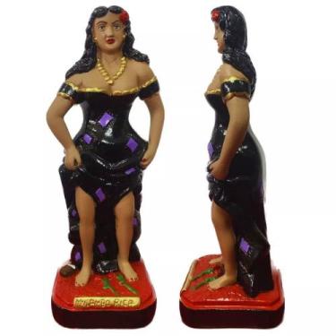 Imagem de Imagem Pomba gira Maria Mulambo de Gesso 20cm - Caminho da Luz, Preto