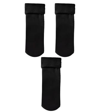 Imagem de Kit com 3 Meias Termica Unissex Peluciada Para Frio Intenso - HANGAR M