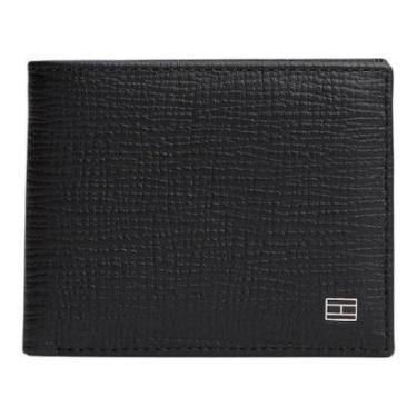 Imagem de Carteira Tommy Hilfiger Flag Mini Cc Couro Preto-Unissex