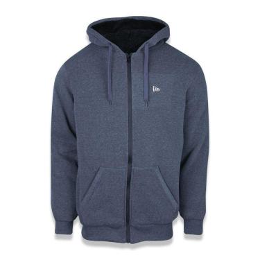 Imagem de Moletom New Era Peluciado Sazonal Fur Branded Aberto Com Capuz-Unissex