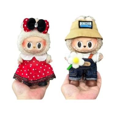 Imagem de Roupa Para Mini Boneca De 15-17cm Labubu Cosplay V1 V2 V3 Conjunto De 