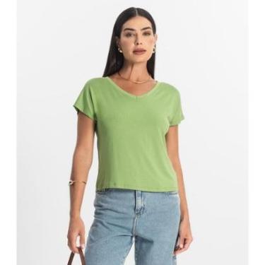 Imagem de Blusa Feminina Viscotorcion Rovitex Verde-Feminino