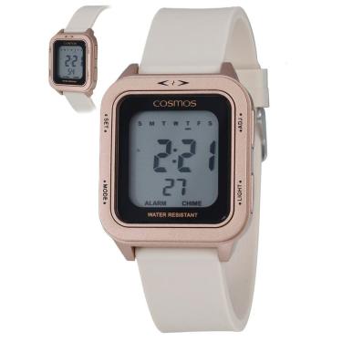 Imagem de Relógio Cosmos Feminino Ref: Os41593z Digital Retangular