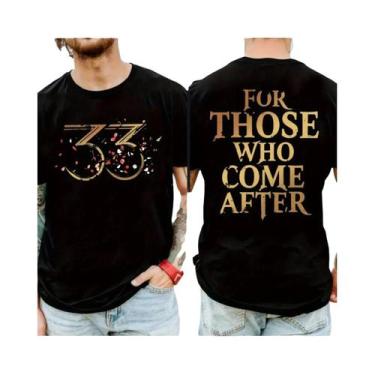 Imagem de Camiseta Unissex Preta Com Estampa Dourada Número 33 Para Jogos Claire