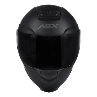 Imagem de Capacete asx eagle solid preto fosco cinza 64/xxl