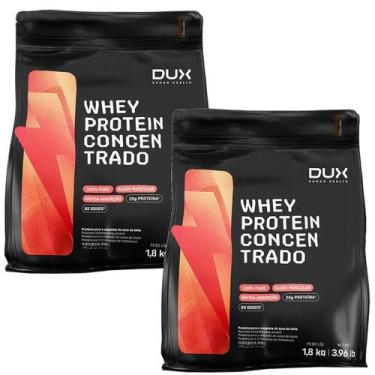 Imagem de Kit 2X Whey Protein Concentrado - 1800g Refil Chocolate - Dux Nutritio