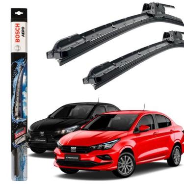 Imagem de Jogo Kit Limpador Palheta Par Parabrisa Dianteiro Original Bosch Crono