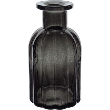 Imagem de VASO DECORATIVO ENFEITE PLANTA GARRAFA VIDRO 14x7x7cm FUME