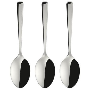 Imagem de Conjunto de Colheres para Chá Euro Home 3 Peças em Aço Inox Monobloco para Uso Doméstic...