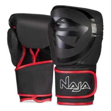 Imagem de Kit Luva Boxe Naja Viper Muay Thai Bandagem Protetor 16 OZ