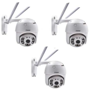 Imagem de Kit 3 Câmera Full Hd 1080p Direcionável Segurança Tw9530