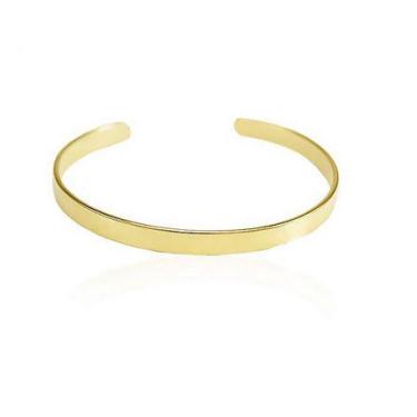 Imagem de Bracelete Pulseira Ouro 18 Kilates Chapa 10 Gramas 6 mm