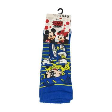 Imagem de Meia Lupo Infantil Disney Mickey - 30 a 36, Azul