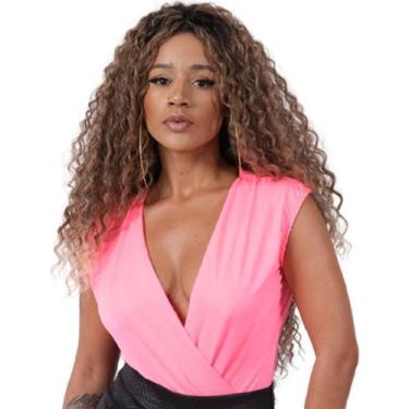 Imagem de Blusa Body Neon Transpassado Moda Feminina do P ao Plus Size - Catwalk