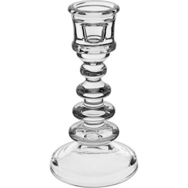 Imagem de CASTIÇAL PORTA VELA DECORATIVO HOME&CO ECO CRYSTAL 20x10x10cm TRANSPAR