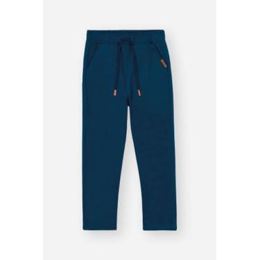 Imagem de Calça Skinny Infantil Menino em Sarja Marinho Divertto - Diverto, Azul