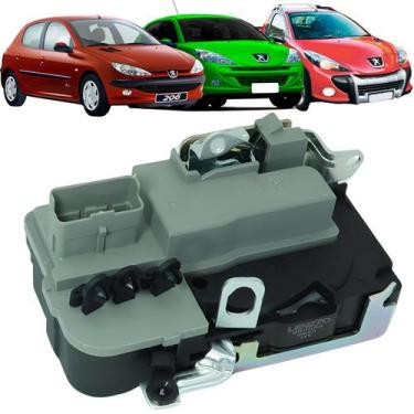 Imagem de Fechadura Elétrica Porta Dianteira Peugeot 206 207 Hoggar - Lenzzo