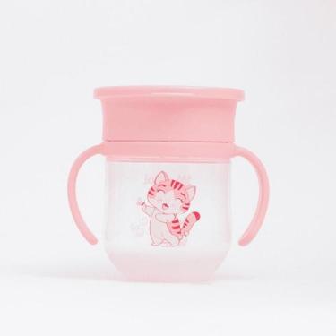 Imagem de Copo De Treinamento 360 Alça E Tampa 200ml Rosa Petit Piá