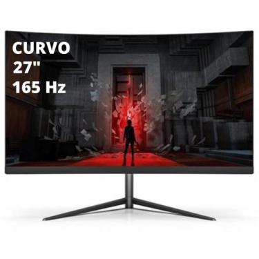 Imagem de Monitor Gamer Curvo 27 Polegadas 165 Hz Full HD Preto Bright