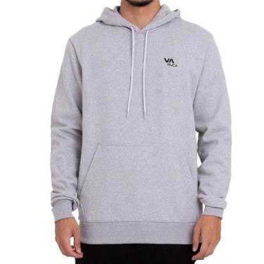 Imagem de Moletom RVCA Canguru VA Essential W23 Masculino Cinza Mescla, G, Cinza