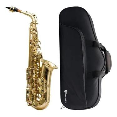 Imagem de Saxofone Alto Harmonics HAS200L Afinado em Mib  Acabamento Dourado com