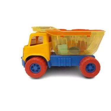 Imagem de Caminhão Didático Baby Landy Dino Sabidinho - Cardoso Toys, Amarelo, A