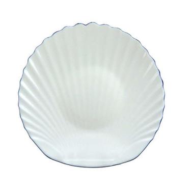 Imagem de Saladeira Tetis em Vidro Opalino c/Filado Azul 1,4L L'Hermitage