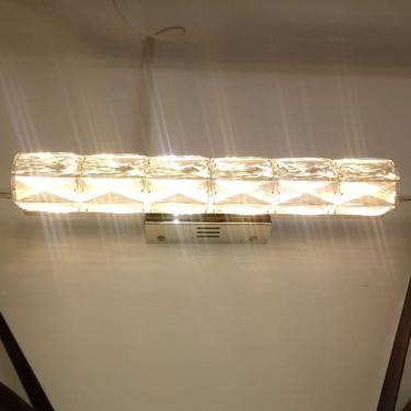 Imagem de Arandela DCB003 10 LED 14W 3000K Metal Cromado com Cristais Transparentes Bivolt Dinâmica